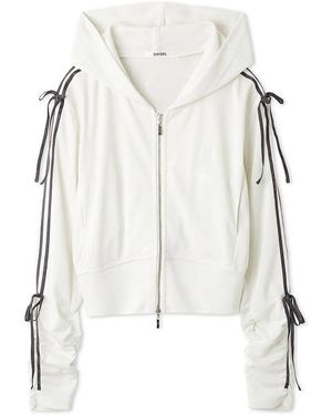 SNIDEL Lumishade Uv Line Hoodie - White