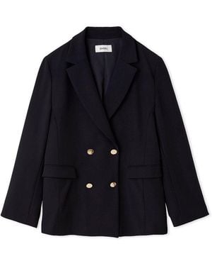 SNIDEL Sustainable Metal Button Tailored Jacket - Blue