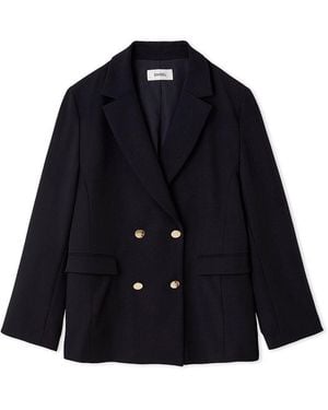 SNIDEL Sustainable Metal Button Tailored Jacket - Blue