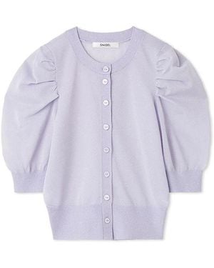 SNIDEL Sparkle Aurora Cardigan - Purple