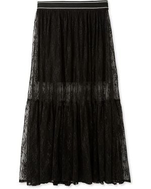 SNIDEL Lace Maxi Skirt - Black