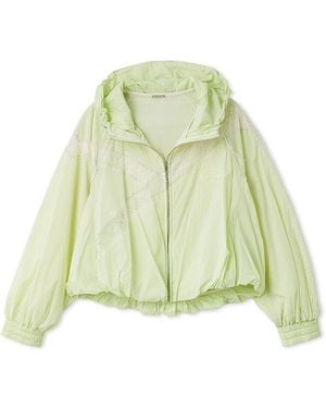 SNIDEL 【Chacott】Nylon Lace Blouson - Green