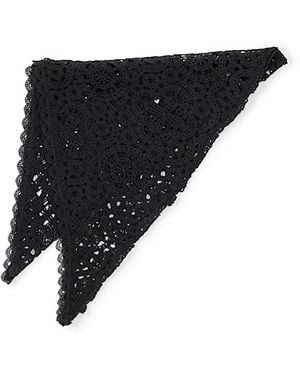 SNIDEL Lace Hair Scarf - Black