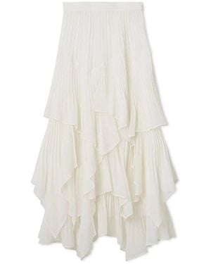 SNIDEL 【Us Limited】Tiered Skirt - White