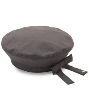 SNIDEL 2-Way Ribbon Beret - Gray