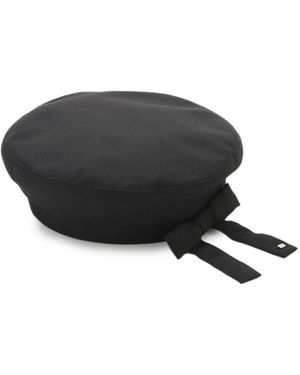 SNIDEL 2-Way Ribbon Beret - Black