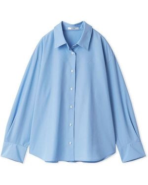 SNIDEL Lumishade Uv Oversized Shirt - Blue