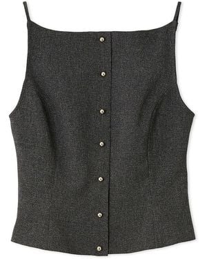 SNIDEL Sustainable Cami Vest Top - Black