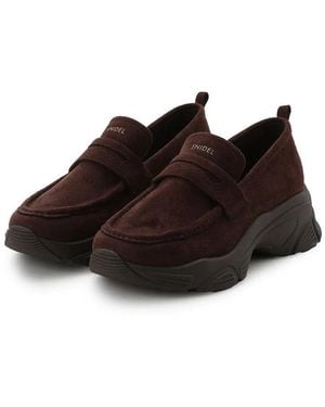 SNIDEL Sneaker Sole Loafers - Brown
