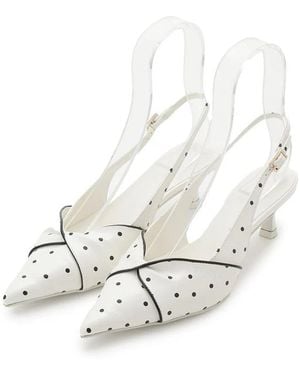 SNIDEL Twist Bow Pumps - White