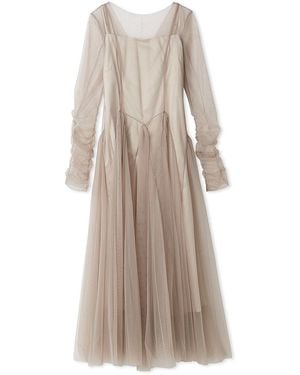 SNIDEL Tulle Volume Dress - Natural