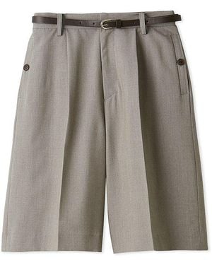 SNIDEL Belted Shorts - Gray