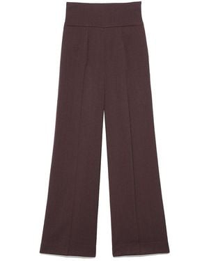 SNIDEL Sustainable High Waisted Wide Leg Pants - Purple