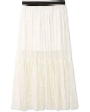 SNIDEL Lace Maxi Skirt - White