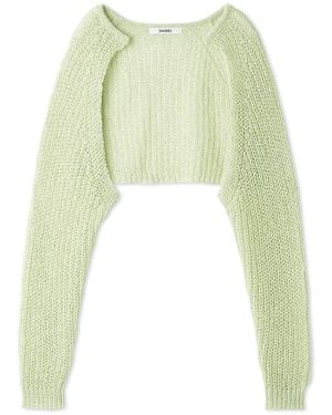 SNIDEL Mesh Short Bolero - Green