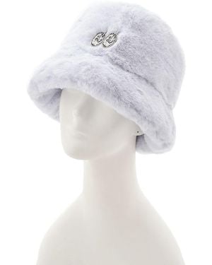 SNIDEL Snamon Faux Fur Bucket Hat - White