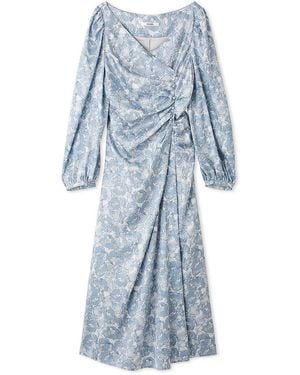 SNIDEL Jacquard Print Dress - Blue