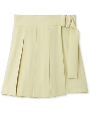 SNIDEL Pleated Wrapped Skort - White