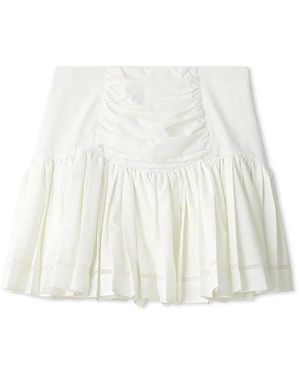 SNIDEL Cotton-Like Frill Short Skirt - White
