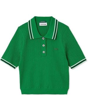 SNIDEL Lacoste Polo Knit - Green