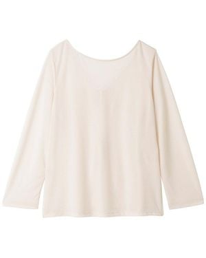 SNIDEL Back Ribbon Rashguard - Natural