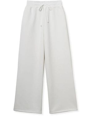 SNIDEL Bonded Wide-Leg Pants - White