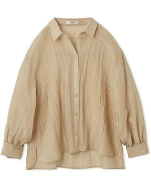 SNIDEL Sheered Shirt - Natural