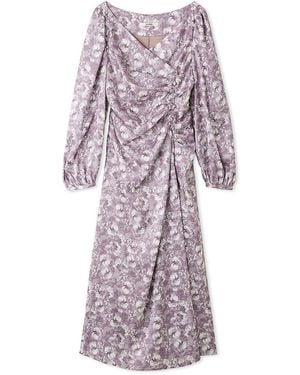 SNIDEL Jacquard Print Dress - Purple