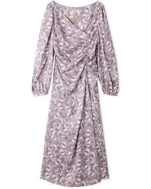 SNIDEL Jacquard Print Dress - Purple
