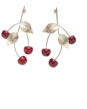 SNIDEL Fruit Earrings - White