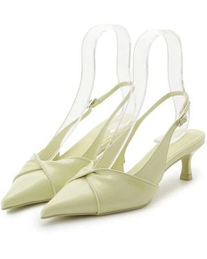 SNIDEL Twist Bow Pumps - Metallic