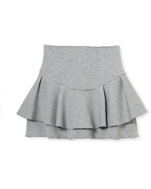 SNIDEL Bonded Skort Shorts - Gray