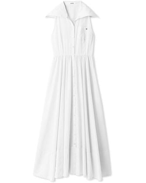 SNIDEL Sleeveless Shirt Dress - White