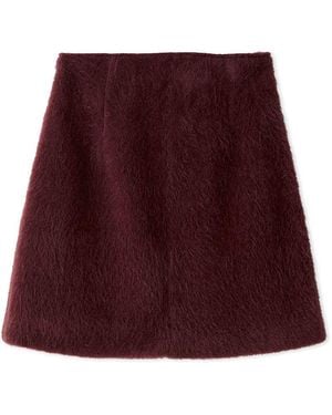 SNIDEL Shaggy Box Mini Skirt - Red