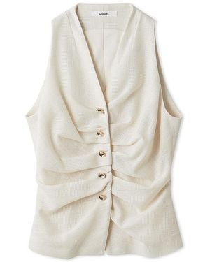 SNIDEL Gathered Vest Top - White
