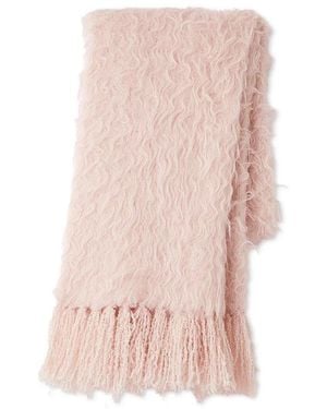 SNIDEL Fluffy Feather Long Scarf - Pink