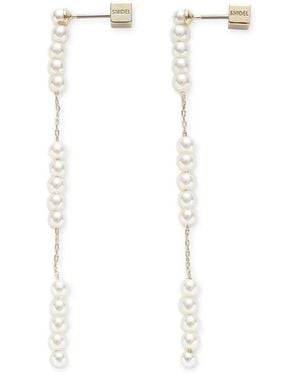 SNIDEL Pearl Bead Earrings - White