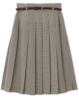 SNIDEL Mid-Length Skirt With Belt - Gray