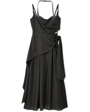 SNIDEL Switching Cami Dress - Black