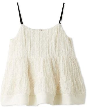 SNIDEL Volume Tiered Cami Tunic - Natural