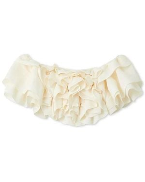 SNIDEL Off-Shoulder Volume Ruffle Blouse - White