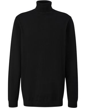 S.oliver Rollkragenpullover Aus 100% Baumwolle - Schwarz
