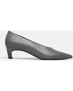 Comma, Modische Pumps Mit Kitten-Heel - Grau