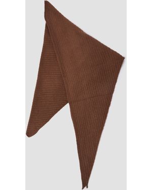 S.oliver Dreieckstuch aus Bouclé - Braun