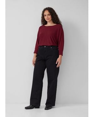 QS Jeans / Slim Fit / Mid Rise / Wide Leg / Superstretch - Rot