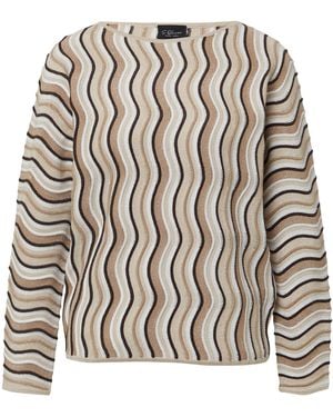 S.oliver Leichter Feinstrick-Pullover Im Relaxed Fit Mit Wellenstrukturmuster - Weiß