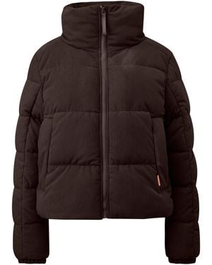 QS Pufferjacke Aus Cord - Braun