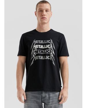 QS Metallica® Band-Shirt mit Wascheffekt - Schwarz