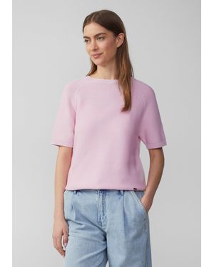 S.oliver Strickpullover mit feiner Rippstruktur - Lila