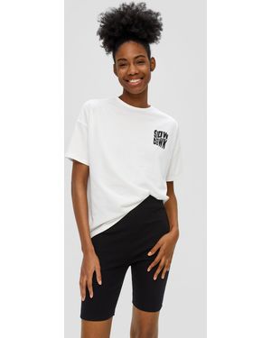 QS Super Skinny: Leggings mit Rippstruktur - Weiß